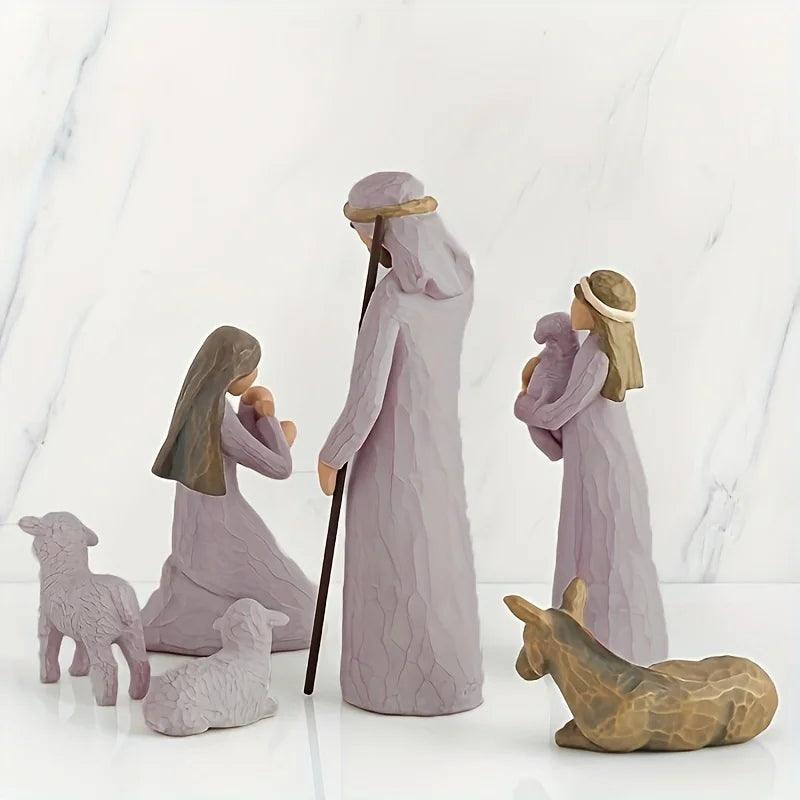 Resin Nativity Set - 6 Pieces - Koda Fashion & Decor - Free Shipping