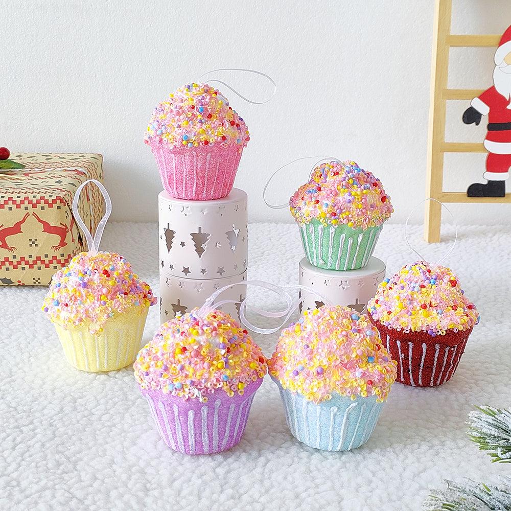 Colourful Cupcakes Christmas Tree Ornaments - Koda Fashion & Decor - Free Shipping