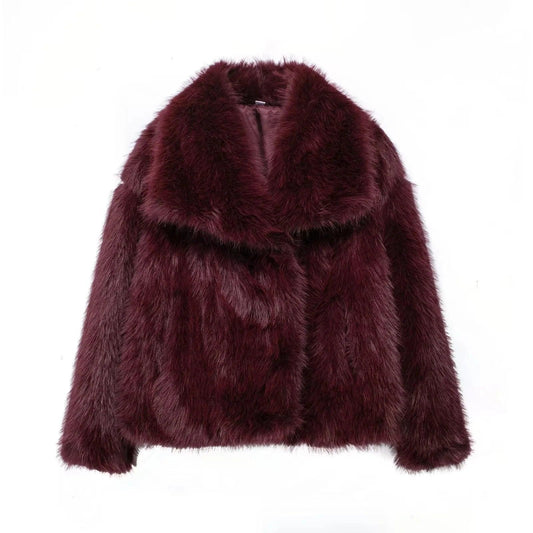 Alpine Plush Oversized Coat - Faux Fur Frost Fashion - Koda Store - Free Shipping
