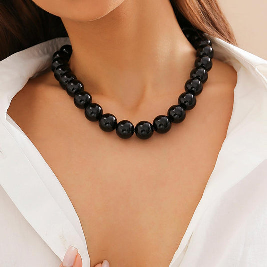 Margot Beaded Necklace- Black - Koda Fashion & Decor - Free Shipping
