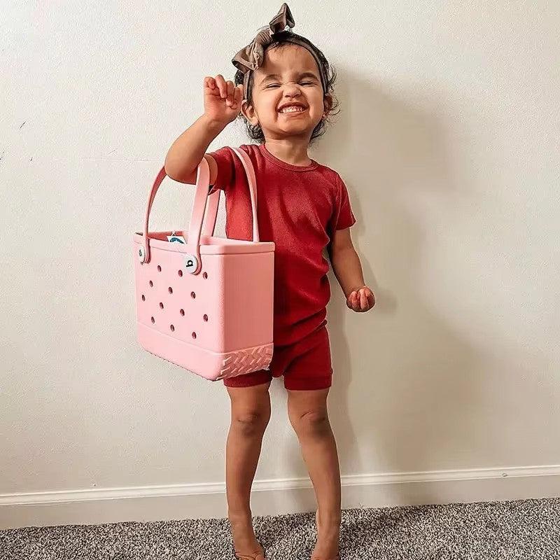 Beach Escape EVA Tote Bag in Pink - Mini - Koda Store - Free Shipping