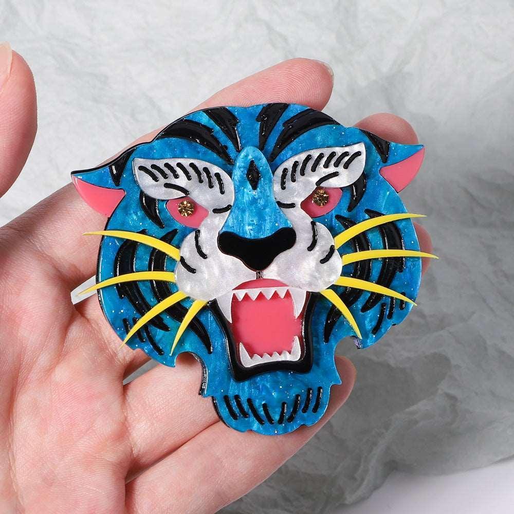 Electric Blue Tiger Hair Clip - Koda Store - Free Shipping
