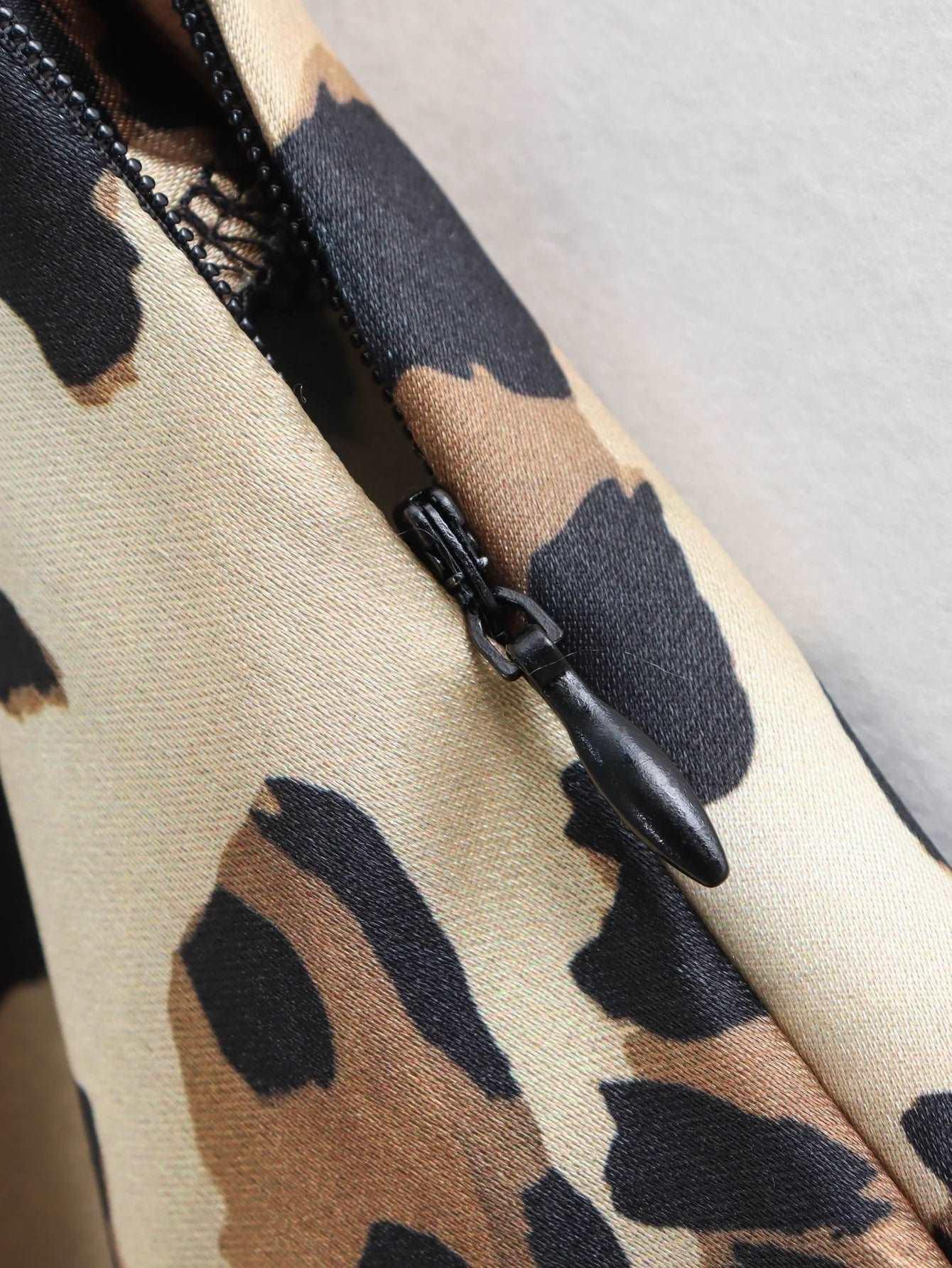 Vintage Leopard Print Midi Skirt - Koda Store - Free Shipping