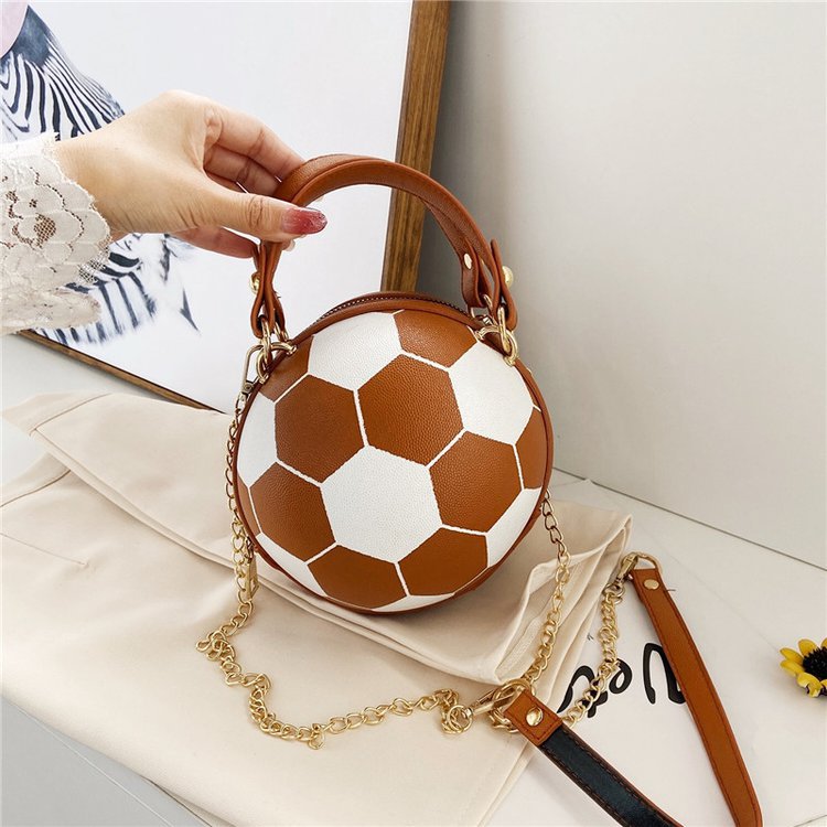 Women's Soccer Ball Crossbody Bag With Chain - Koda Store - Free Shipping