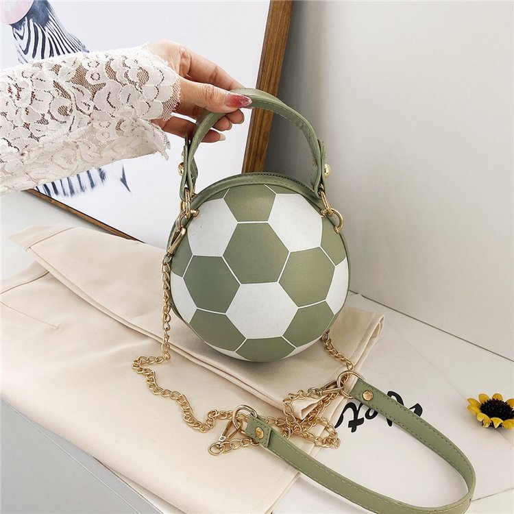 Women's Soccer Ball Crossbody Bag With Chain - Koda Store - Free Shipping