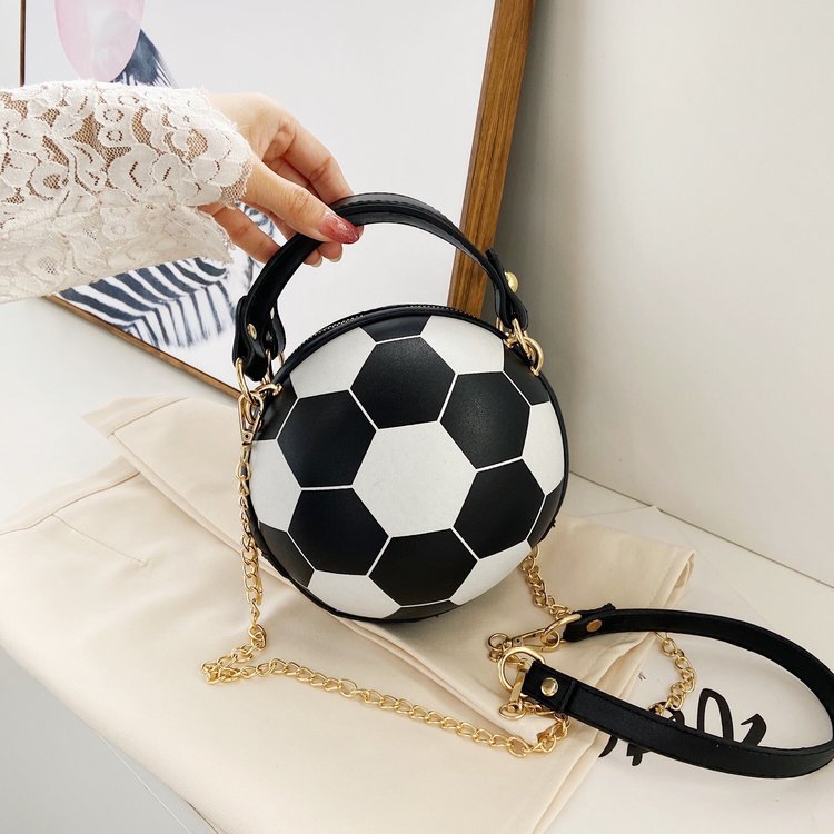 Women's Soccer Ball Crossbody Bag With Chain - Koda Store - Free Shipping