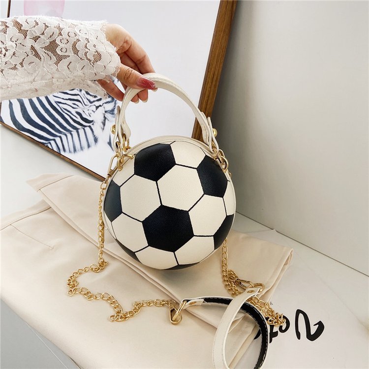 Women's Soccer Ball Crossbody Bag With Chain - Koda Store - Free Shipping