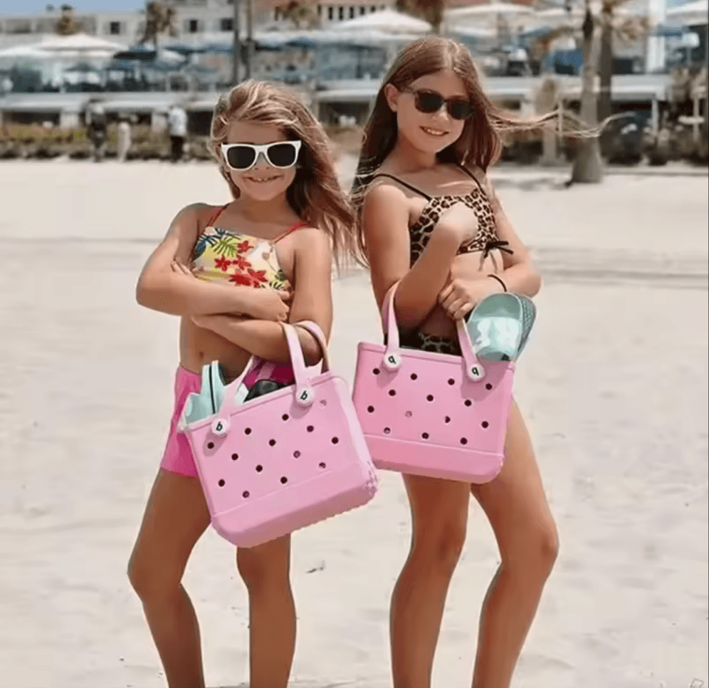 Beach Escape EVA Tote Bag in Pink - Mini - Koda Store - Free Shipping