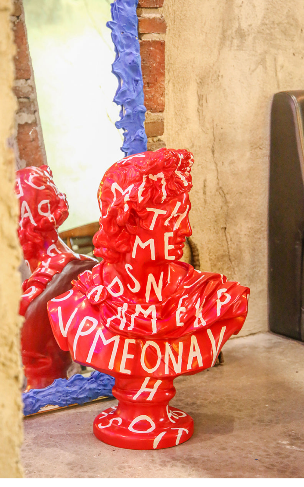 Apollo Bust Statue - Pop Art Blue Graffiti Series - Koda Store - Free Shipping