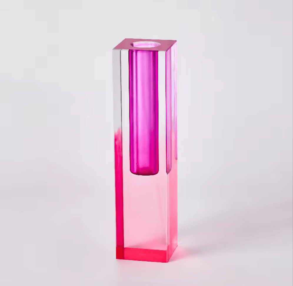 Modern Prism Iridescent Pillar Vase - Koda Store - Free Shipping