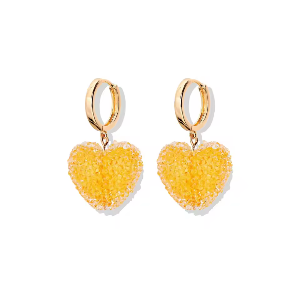 Sugar Coated Heart Drop Earrings Shop name