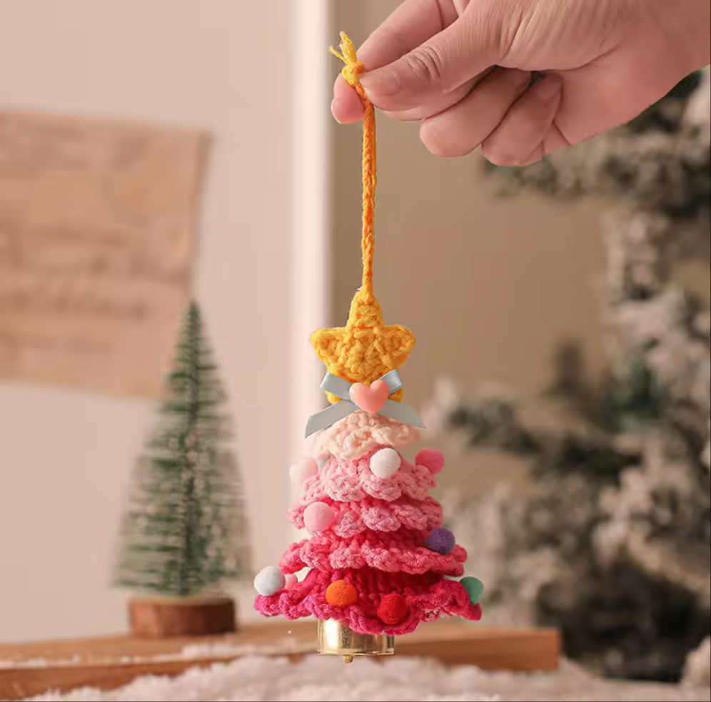 Pastel Knit Christmas Tree Ornaments - Koda Store - Free Shipping