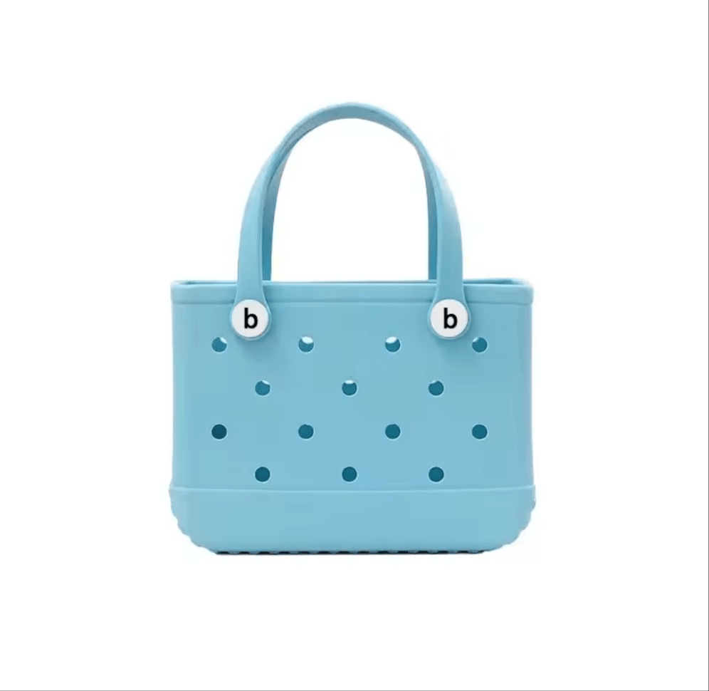 Beach Escape EVA Tote Bag in Light Blue - Mini - Koda Store - Free Shipping