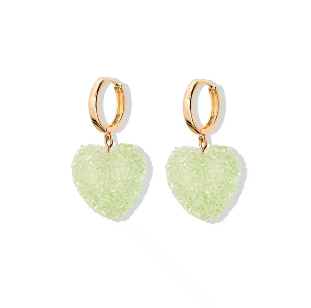Sugar Coated Heart Drop Earrings Shop name