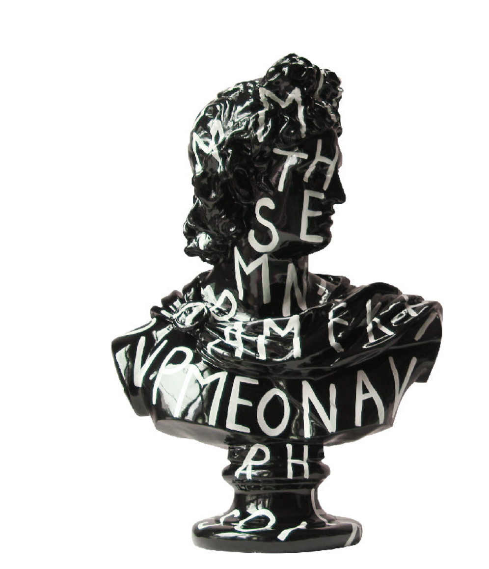 Statue of David Bust - Red Graffiti Series - Koda Store - Free Shipping