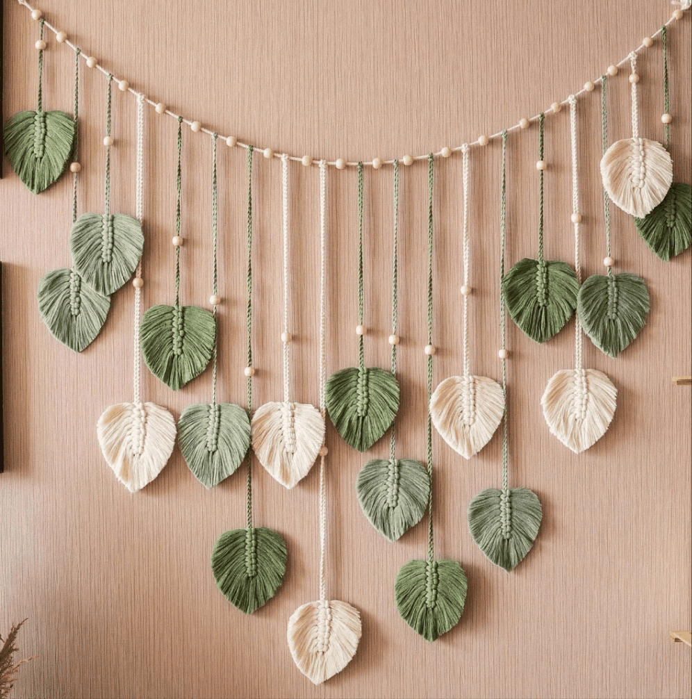 Boho Macrame Leaf Garland - Koda Store - Free Shipping