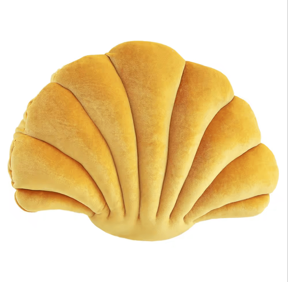 Colourful Classic Shell Cushion- Yellow - Koda Store - Free Shipping
