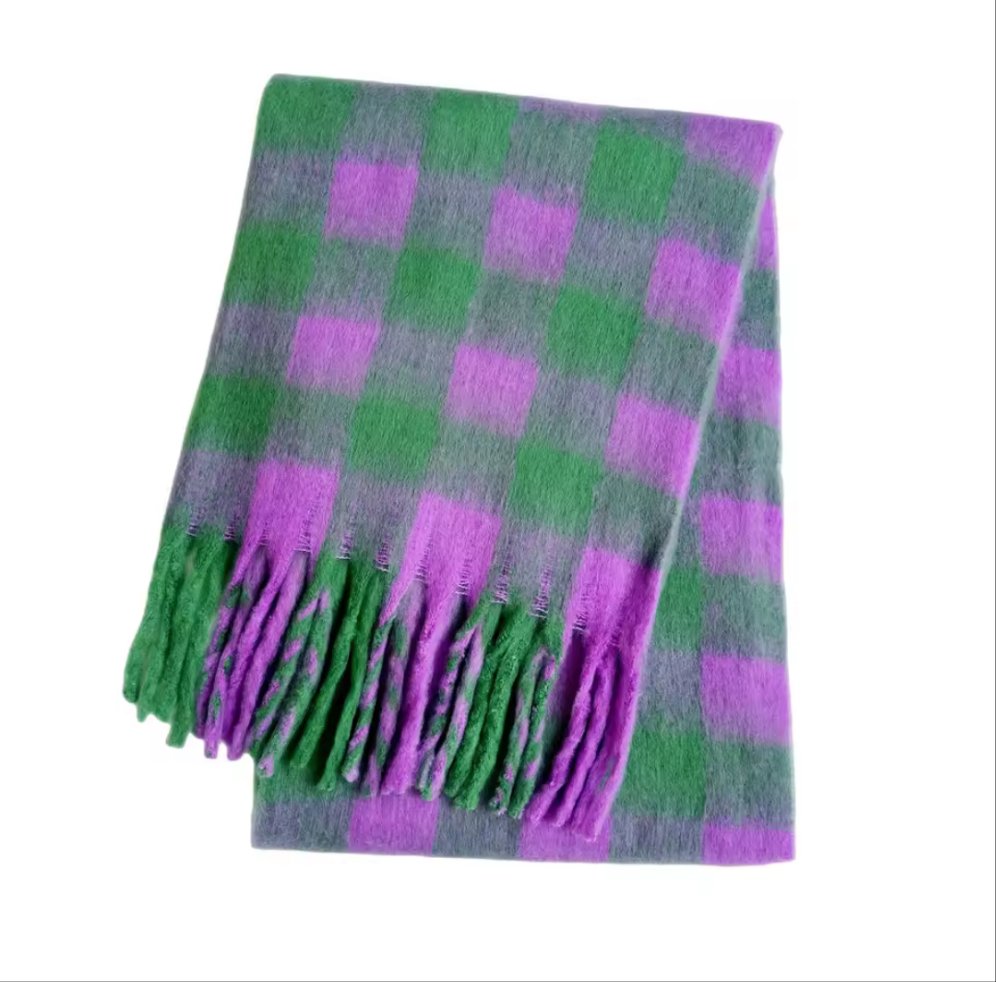 Winter Plaid Pashmina Scarf Shop name