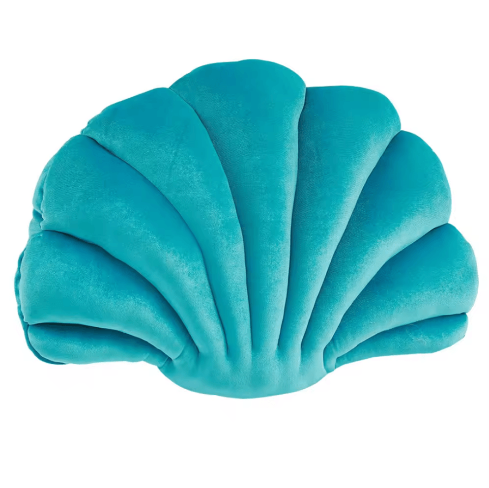 Colourful Classic Shell Cushion - Turquoise - Koda Store - Free Shipping