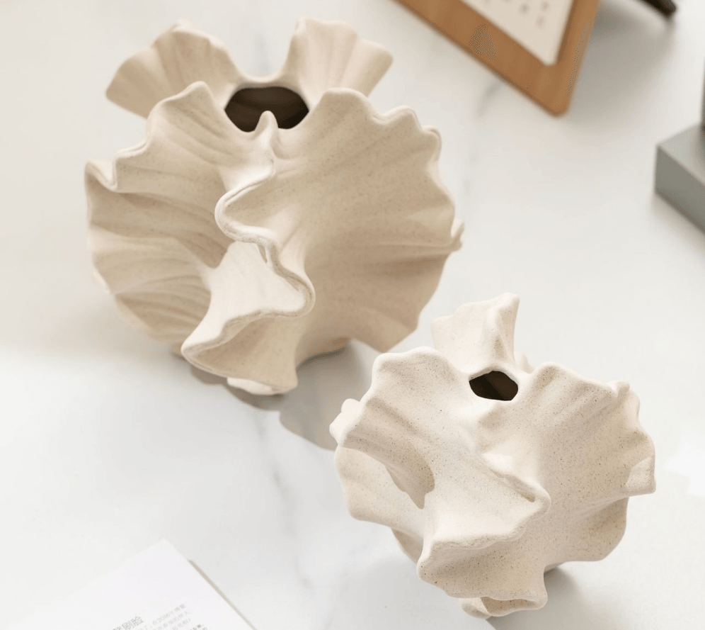 Sandwave Vase - Beige Coral Form - Koda Store - Free Shipping