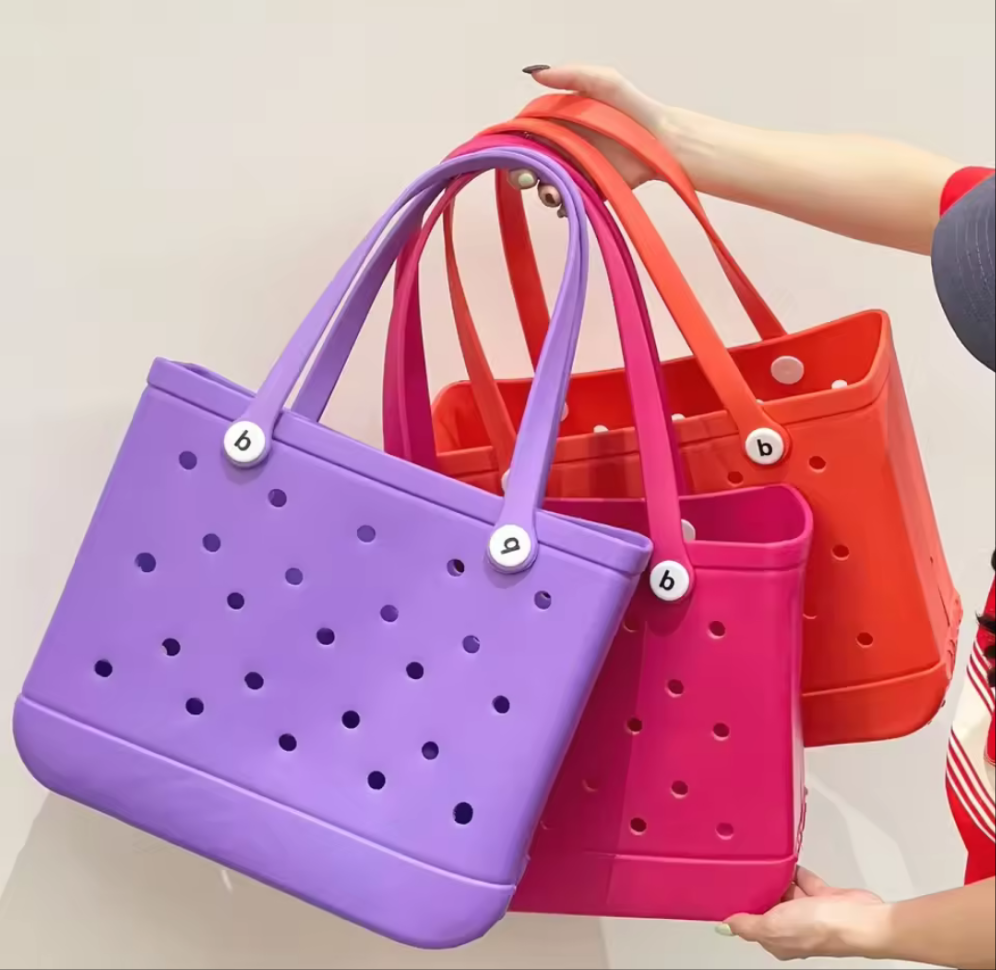 Beach Escape EVA Tote Bag in Rose - Medium - Koda Store - Free Shipping