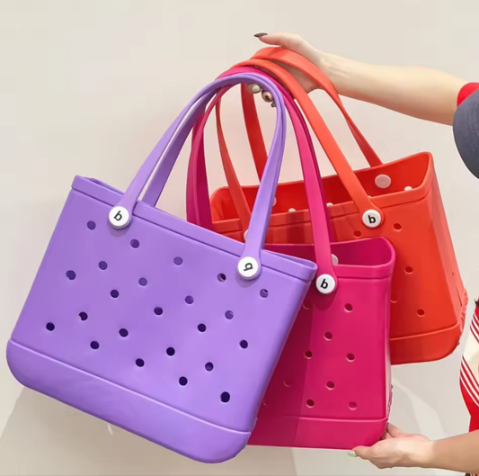 Beach Escape EVA Tote Bag in Lilac - Medium - Koda Store - Free Shipping