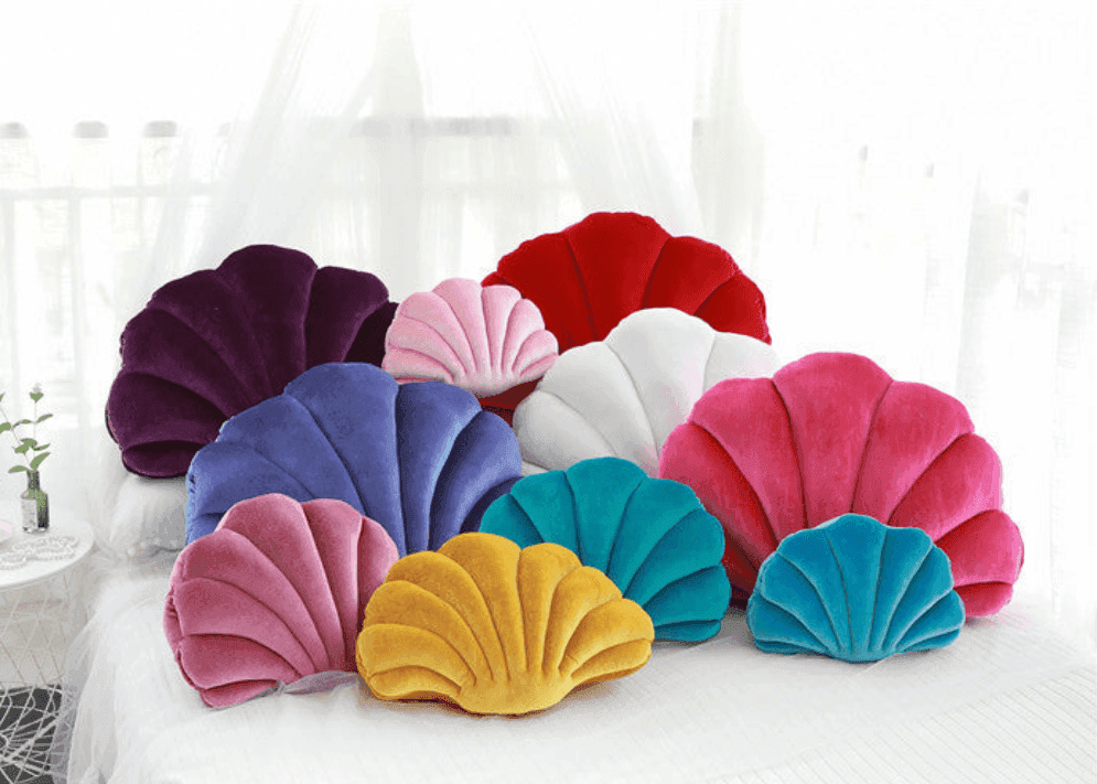 Colourful Classic Shell Cushion - Rose - Koda Store - Free Shipping