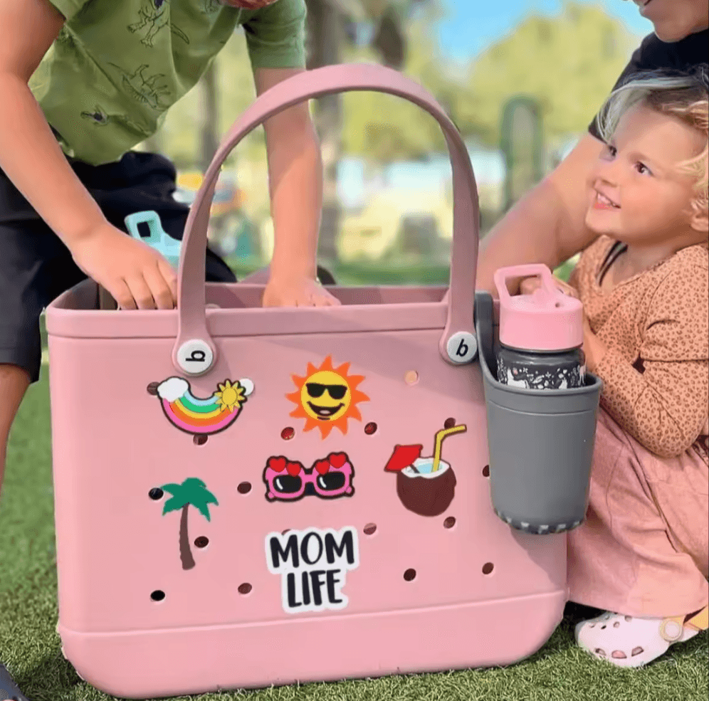 Beach Escape EVA Tote Bag in Pink - Extra Large - Koda Store - Free Shipping