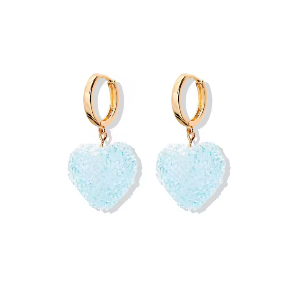 Sugar Coated Heart Drop Earrings Shop name