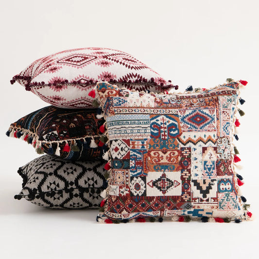 Moroccan Tribute Square Jacquard Cushion Cover 45x45cm