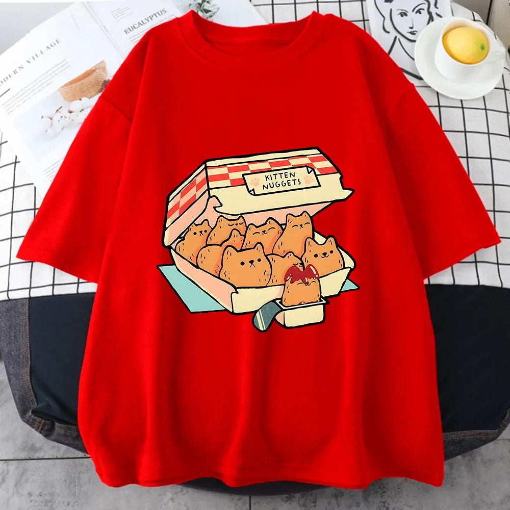 Kitten Nuggets Kawaii T-Shirt - Koda Store - Free Shipping