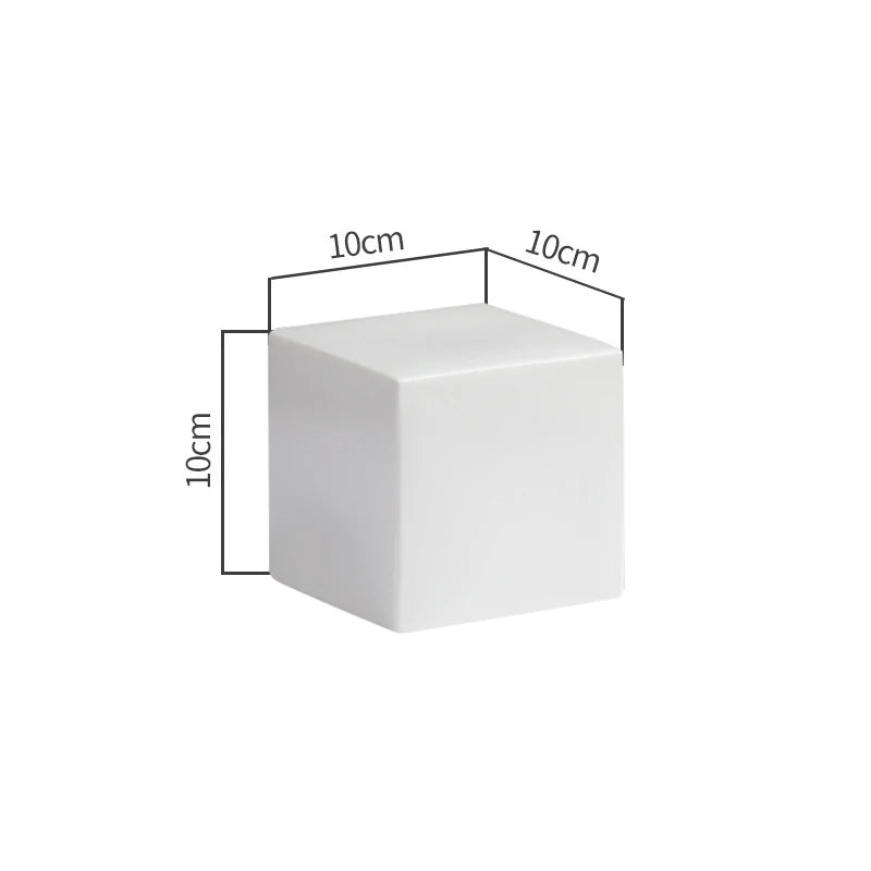 Luxury Cubic Prism Slab Ceramic Serving Plate