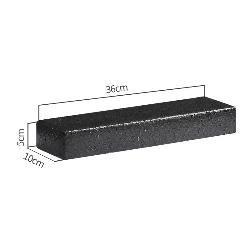 Luxury Cubic Prism Slab Ceramic Serving Plate