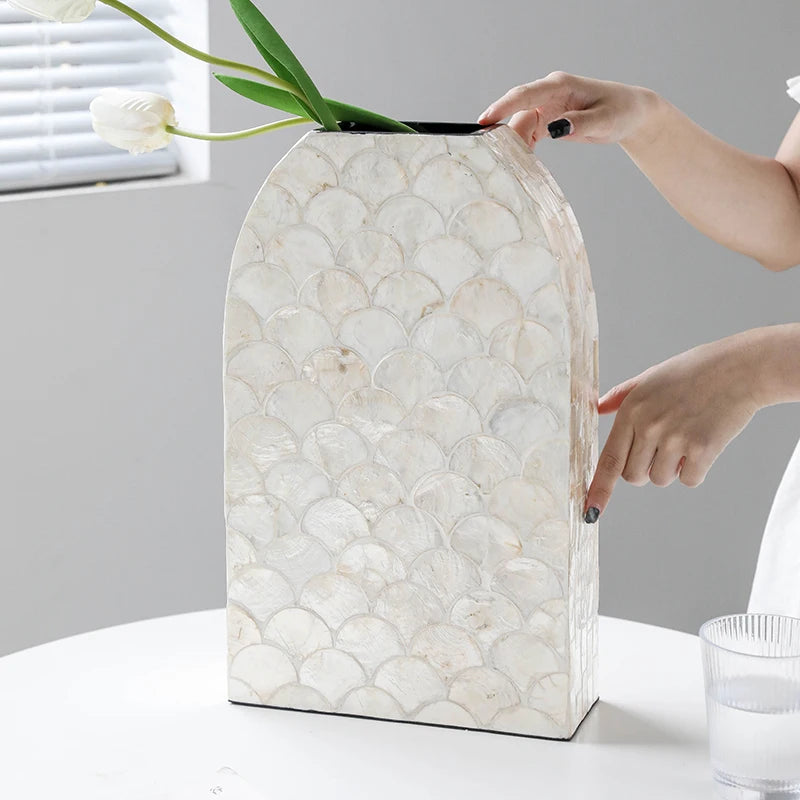 French Flat Shell Vase - Koda Store - Free Shipping