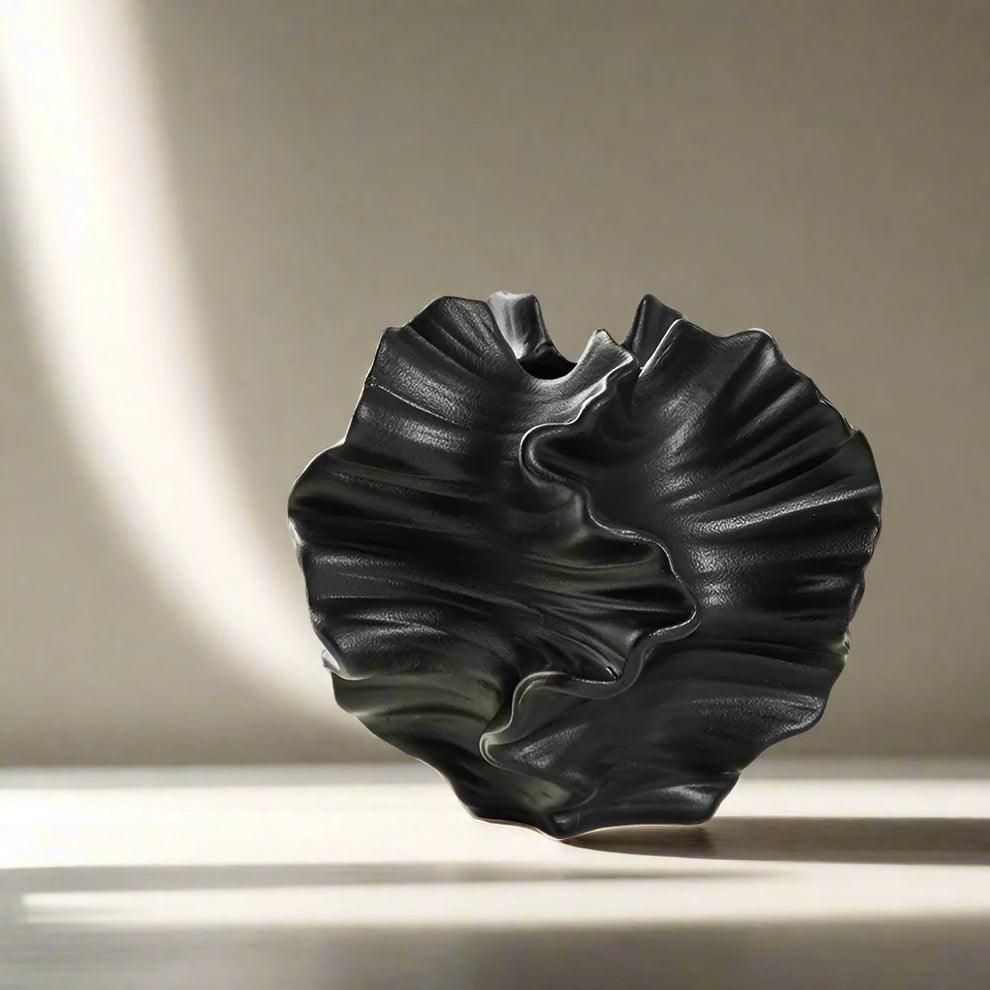 Sandwave Vase - Black Coral Form - Koda Store - Free Shipping