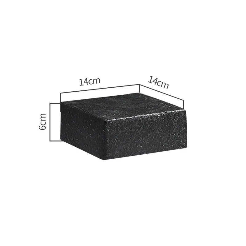 Luxury Cubic Prism Slab Ceramic Serving Plate