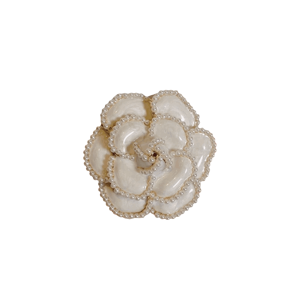 Camellia Flower Pearl Brooch Koda Fashion & Decor
