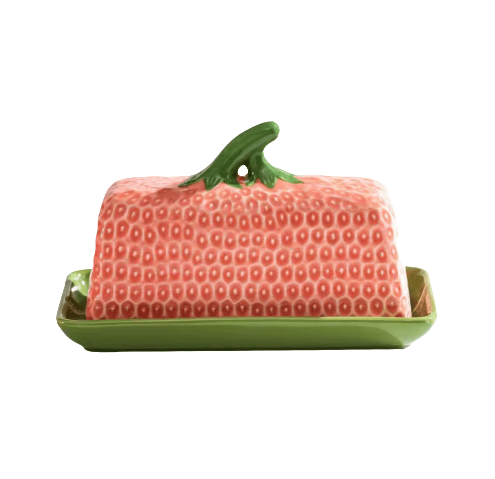 Strawberry Pink Butter Dish - Koda Store - Free Shipping