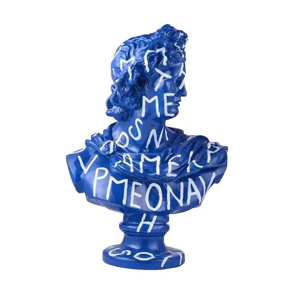 Apollo Bust Statue - Pop Art Multicoloured Graffiti Series - Koda Store - Free Shipping