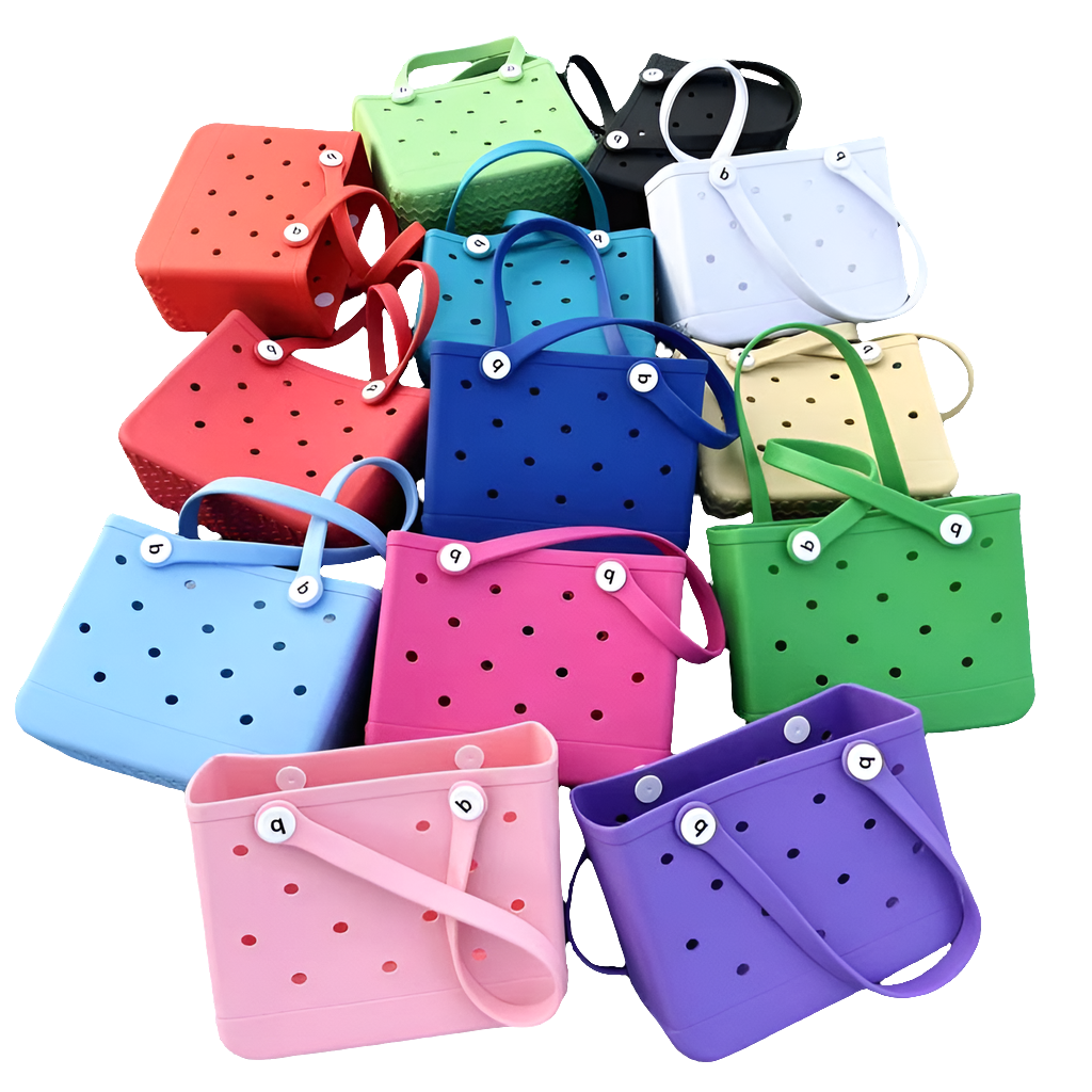 Beach Escape Mini EVA Tote Bag in Red