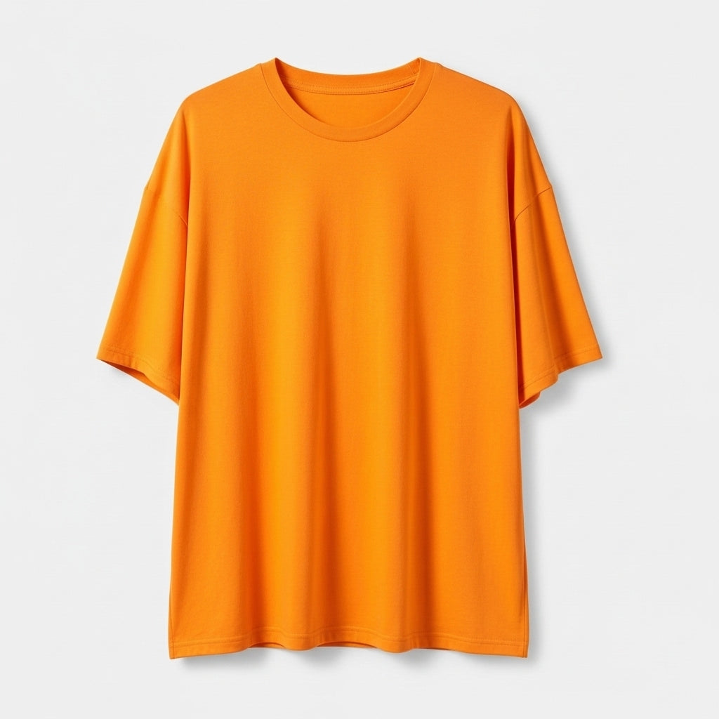 Oversized Orange Split T-Shirt - Koda Store - Free Shipping