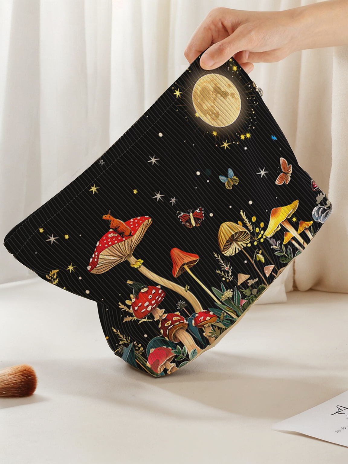 Mushroom Mischief Enchanted Forest Travel Toiletry Bag - Koda Store - Free Shipping