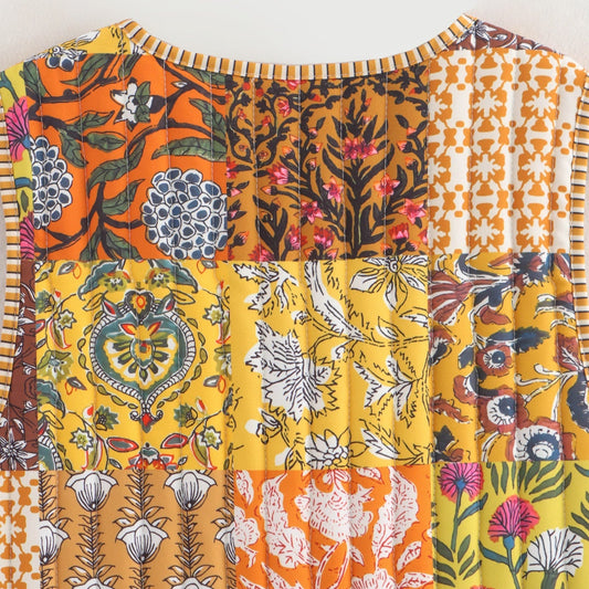 Autumn Embers Patchwork Vest - Koda Store - Free Shipping