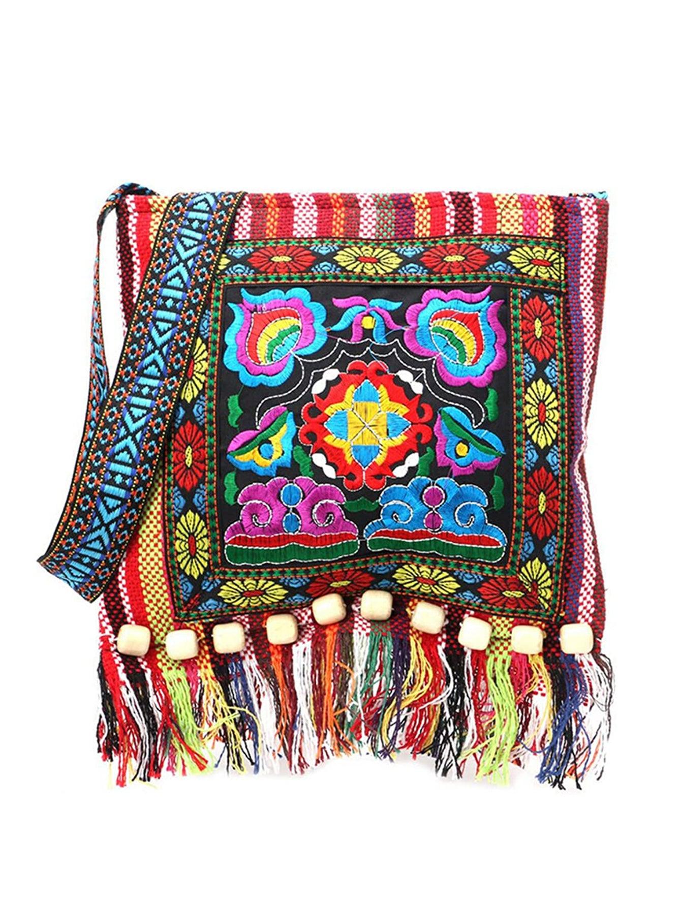 Tribal Tassels Crossbody Bag - Koda Store - Free Shipping