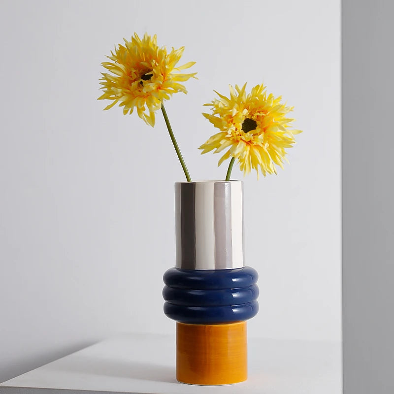 Patchwork Illusion Tabletop Vase - Koda Store - Free Shipping