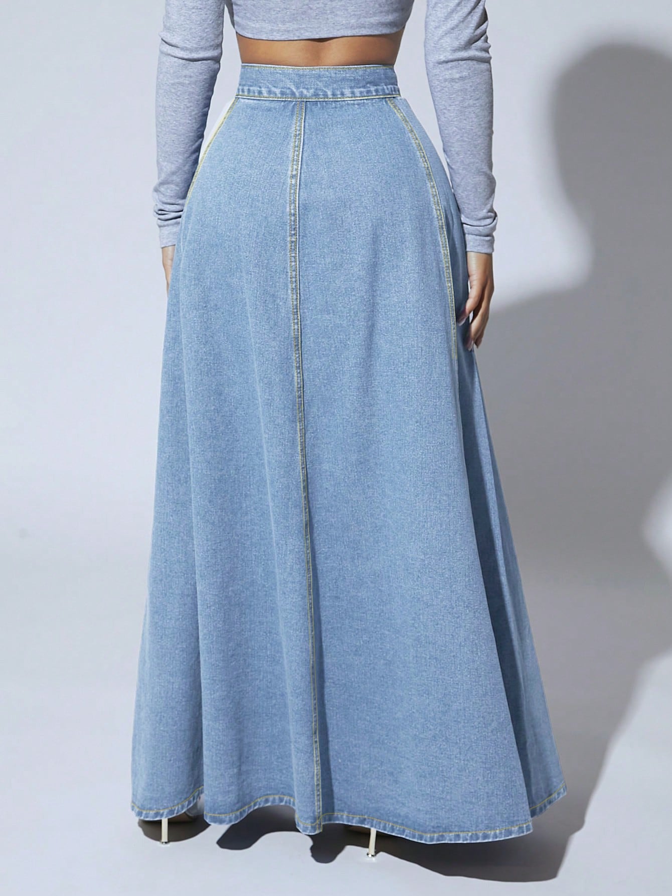 Meridian Denim Maxi Skirt - Koda Store - Free Shipping