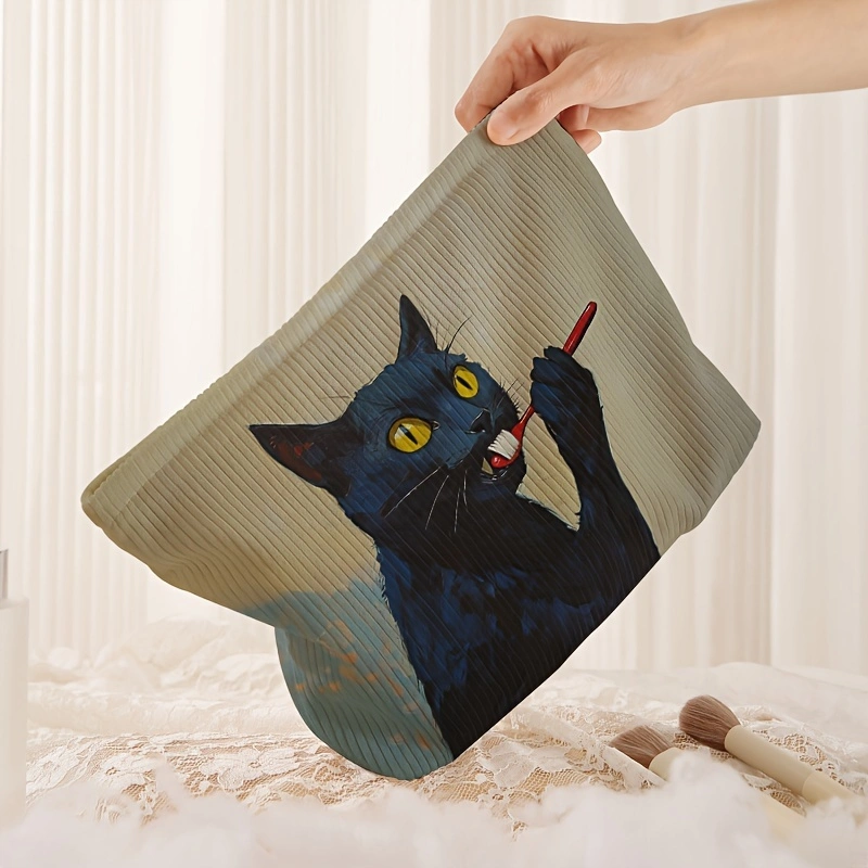 Bathroom Bandit – Black Cat Toiletry Travel Bag - Koda Store - Free Shipping