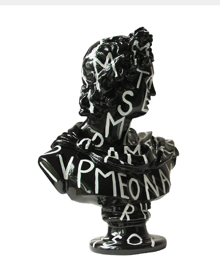 Statue of David Bust - Red Graffiti Series - Koda Store - Free Shipping