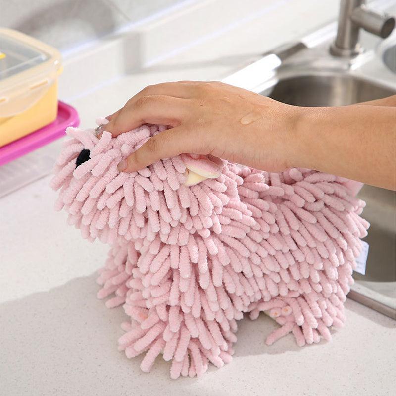 Chenille Absorbable Puppy Hand Towel - Machine Washable - Koda Store - Free Shipping