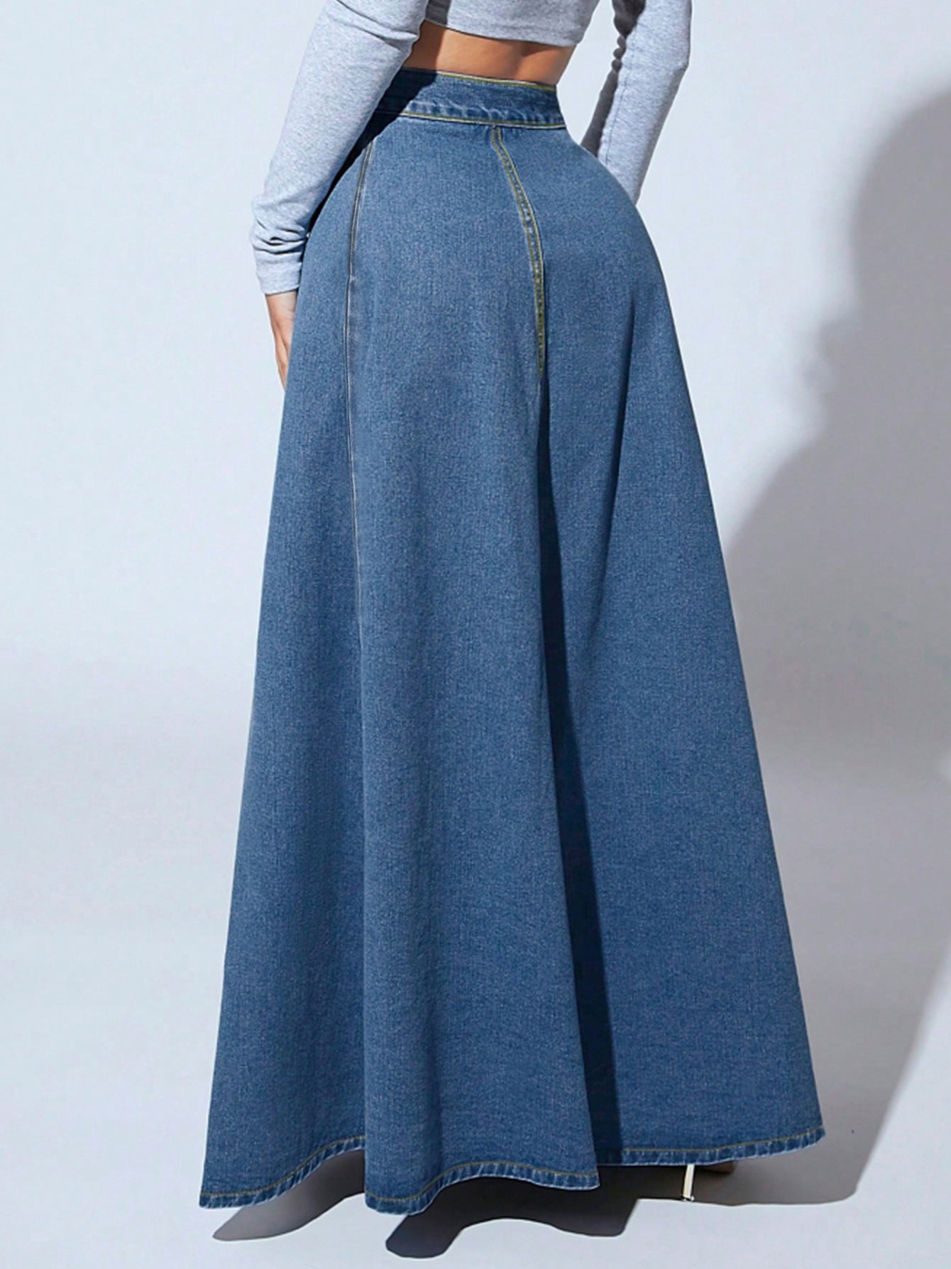 Meridian Denim Maxi Skirt - Koda Store - Free Shipping